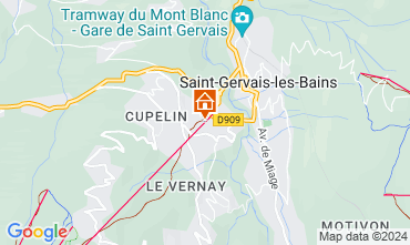 Map Saint Gervais Mont-Blanc Apartment 66844