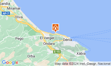 Map Denia Apartment 55579