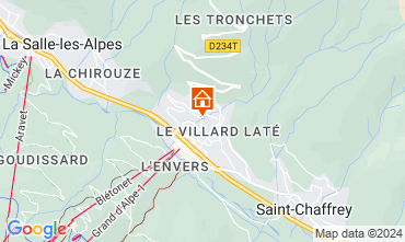 Map Serre Chevalier Apartment 107846