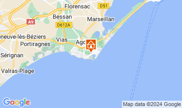 Map Cap d'Agde Apartment 98657