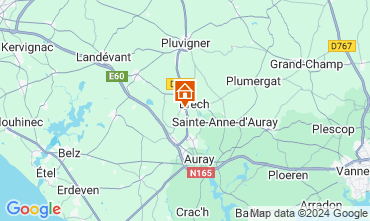 Map Carnac Villa 10681