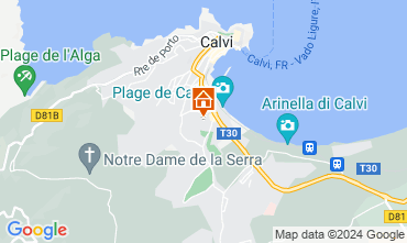 Map Calvi Apartment 117548