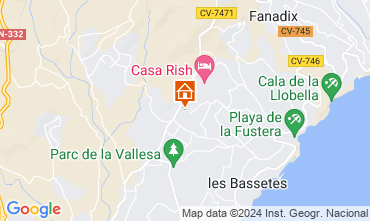 Map Calpe Villa 128860