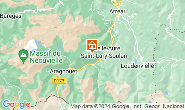 Map Saint Lary Soulan Apartment 111970