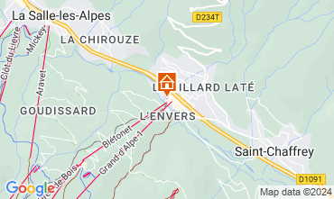 Map Serre Chevalier Apartment 75864