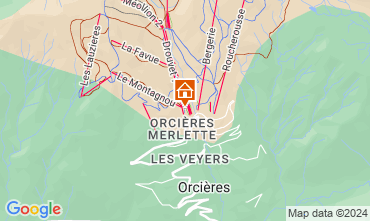 Map Orcires Merlette Apartment 44863