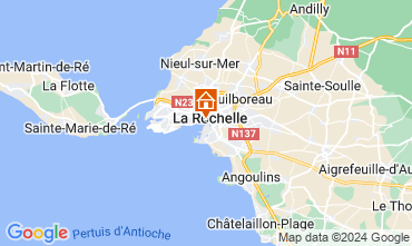 Map La Rochelle One-room apartment 109211