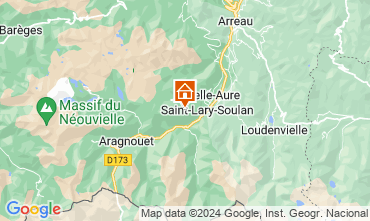 Map Saint Lary Soulan Apartment 124673