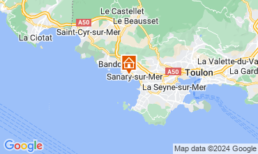 Map Sanary-sur-Mer Apartment 127894