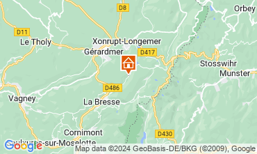 Map La Bresse Vacation rental 125199