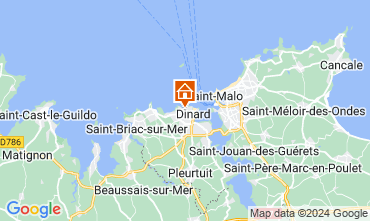 Map Dinard Apartment 125428