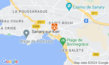 Map Sanary-sur-Mer Apartment 18103