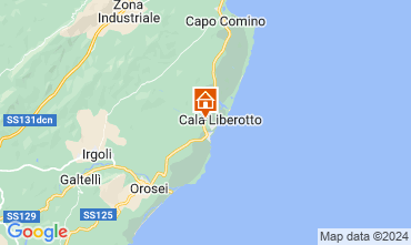 Map Cala Liberotto Apartment 76244