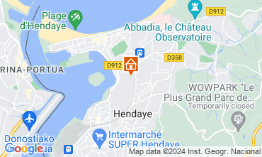 Map Hendaye Apartment 82539