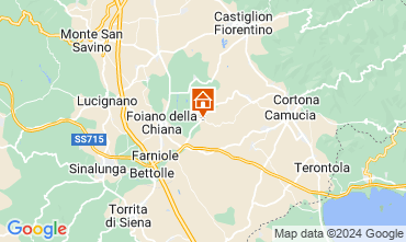 Map Cortona Apartment 126595