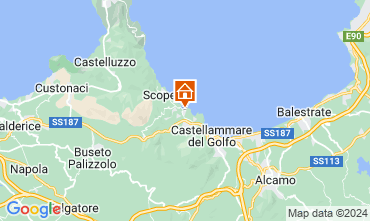 Map Scopello Apartment 64606