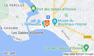 Map Les  Sables d'Olonne Apartment 94815