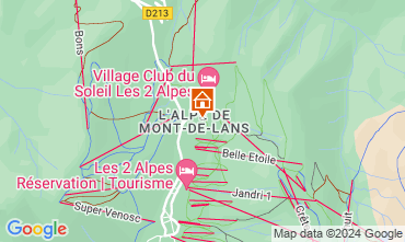 Map Les 2 Alpes Apartment 127208