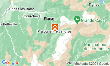Map Pralognan la Vanoise Apartment 18762
