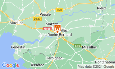 Map La Roche-Bernard Vacation rental 96700