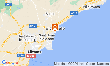 Map Alicante Apartment 8201