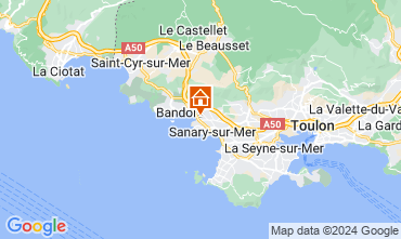 Map Sanary-sur-Mer Villa 125686