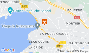 Map Sanary-sur-Mer Villa 125686