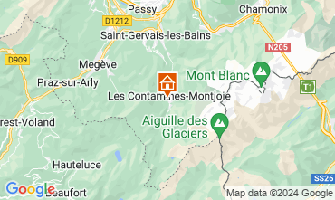 Map Les Contamines Montjoie Apartment 27274