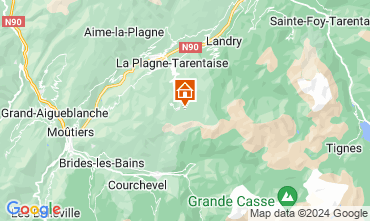 Map La Plagne One-room apartment 74037