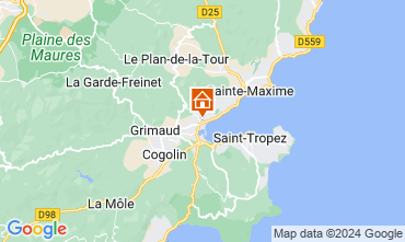 Map Grimaud Apartment 128209