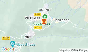 Map Alpe d'Huez Apartment 104