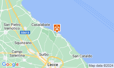 Map Lecce Apartment 125582
