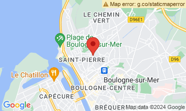 Map Boulogne/mer Vacation rental 116112