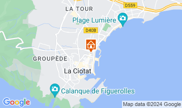 Map La Ciotat Apartment 103352