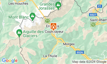 Map Courmayeur Apartment 83072