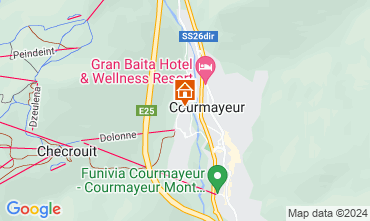 Map Courmayeur Apartment 83072