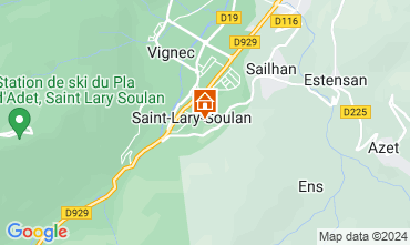 Map Saint Lary Soulan Apartment 4482