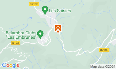 Map Les Saisies Chalet 51561