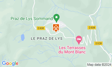 Map Praz de Lys Sommand Chalet 103426