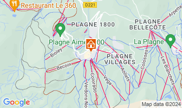 Map La Plagne Apartment 92189