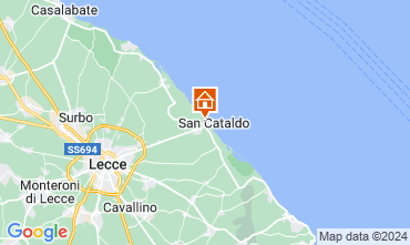Map Lecce Bed and breakfast 103395