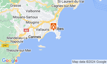 Map Antibes Apartment 123921