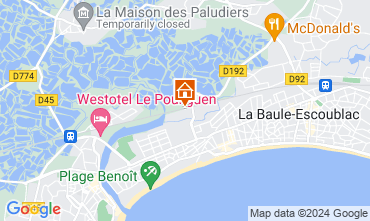 Map La Baule One-room apartment 61801