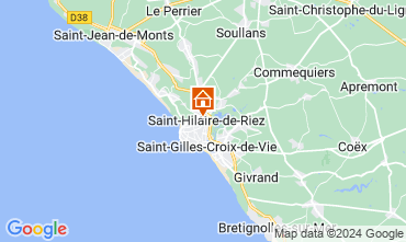 Map Saint Hilaire de Riez Apartment 115870