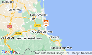 Map Argeles sur Mer Apartment 123337