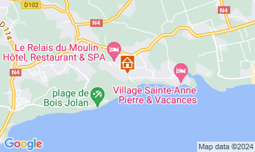 Map Sainte Anne (Guadeloupe) Vacation rental 15292