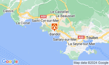 Map Bandol Apartment 24782