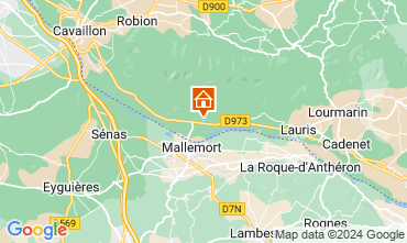 Map Lourmarin Vacation rental 89940