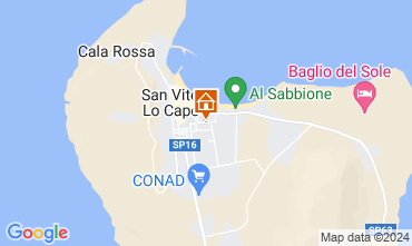 Map San Vito lo Capo Apartment 110157