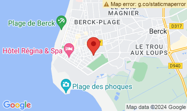 Map Berck-Plage Vacation rental 128605